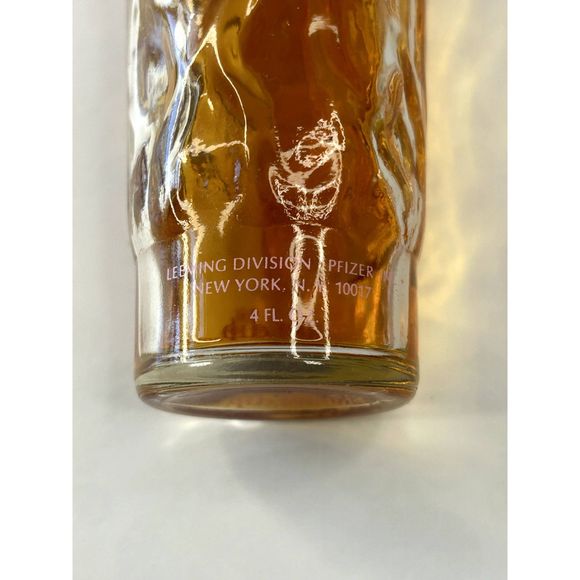 Vintage Leeming Pfizer SKINNY DIP Cologne Splash 4 oz Glass Bottle Pink Lid - Picture 4 of 4